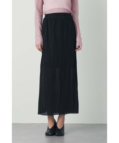 Limue(リミュ)の「アクラメレイヤードスカート(スカート・レディース・ブラック/ベージュ・FREE)」の4枚目の写真