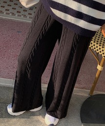 moitytto サイドケーブル編みパンツ moitytto サイドケーブル編みパンツ - メルカリ