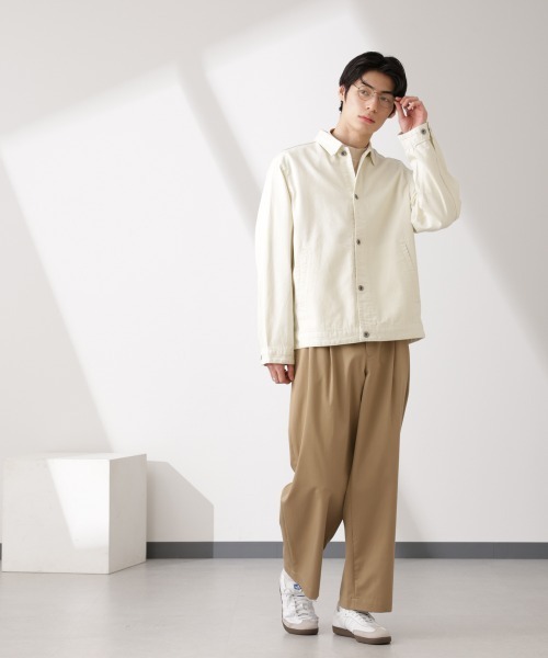 NANO universe(ナノユニバース)の「デニムブルゾン(ブルゾン・メンズ・ライトブルー/ブラック/ベージュ系その他・S/M/L)」の7枚目の写真