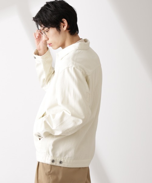 NANO universe(ナノユニバース)の「デニムブルゾン(ブルゾン・メンズ・ライトブルー/ブラック/ベージュ系その他・S/M/L)」の5枚目の写真