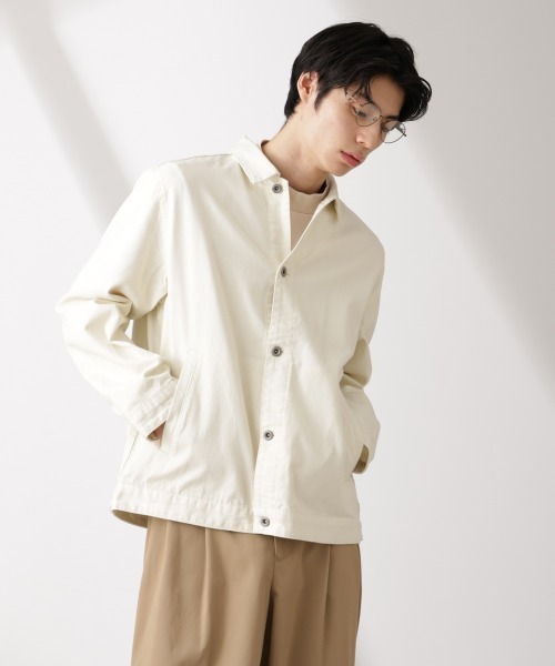 NANO universe(ナノユニバース)の「デニムブルゾン(ブルゾン・メンズ・ライトブルー/ブラック/ベージュ系その他・S/M/L)」の4枚目の写真