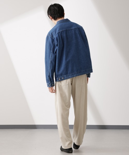 NANO universe(ナノユニバース)の「デニムブルゾン(ブルゾン・メンズ・ライトブルー/ブラック/ベージュ系その他・S/M/L)」の18枚目の写真