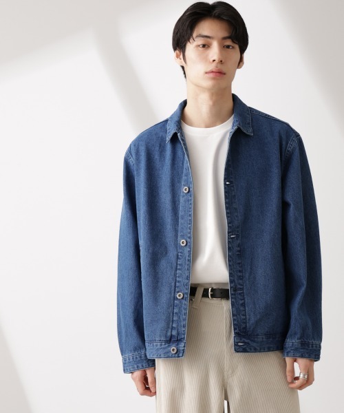 NANO universe(ナノユニバース)の「デニムブルゾン(ブルゾン・メンズ・ライトブルー/ブラック/ベージュ系その他・S/M/L)」の11枚目の写真