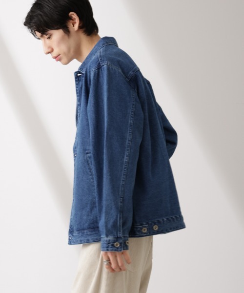 NANO universe(ナノユニバース)の「デニムブルゾン(ブルゾン・メンズ・ライトブルー/ブラック/ベージュ系その他・S/M/L)」の12枚目の写真