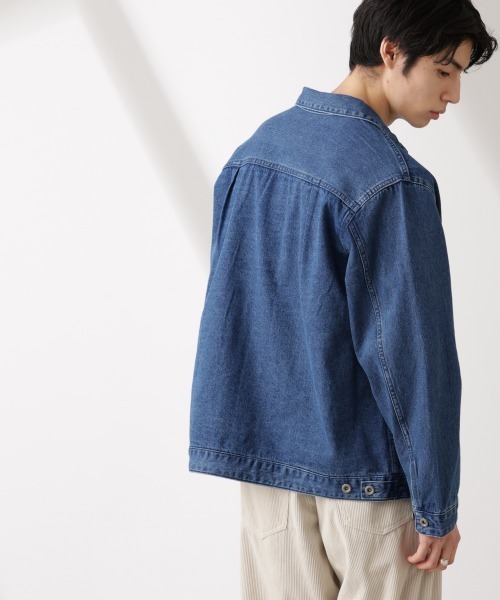 NANO universe(ナノユニバース)の「デニムブルゾン(ブルゾン・メンズ・ライトブルー/ブラック/ベージュ系その他・S/M/L)」の14枚目の写真