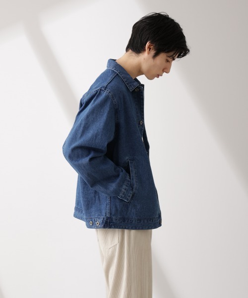 NANO universe(ナノユニバース)の「デニムブルゾン(ブルゾン・メンズ・ライトブルー/ブラック/ベージュ系その他・S/M/L)」の15枚目の写真