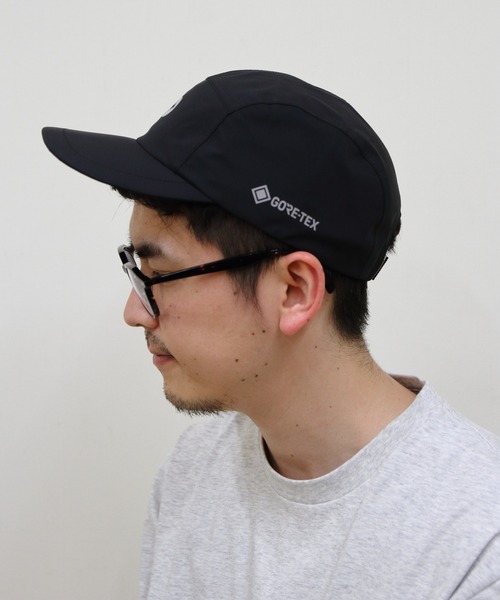 MARMOT(マーモット)の「Marmot/マーモット ゴアテックス マウンテンロゴジェットキャップ GTX Mountain Logo Jet Cap(キャップ・メンズ・ブラック/マルチ/ライトカーキ・FREE)」の5枚目の写真
