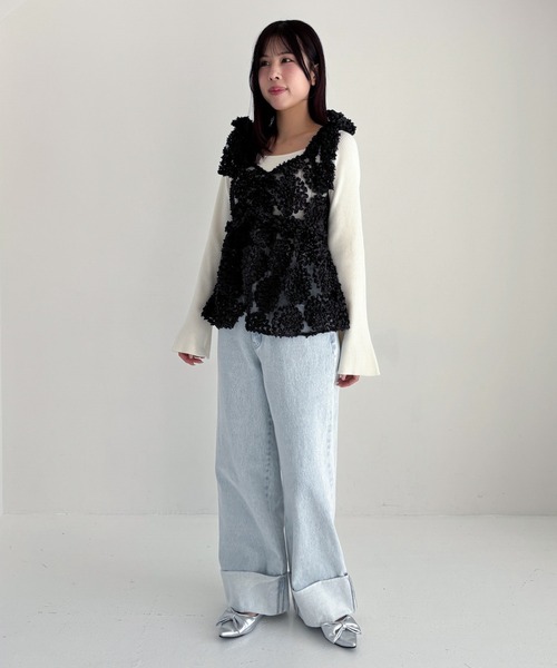 Heather(ヘザー)の「ロールアップデニムパンツ 321916(デニムパンツ・レディース・ブラック/ライトブルー・S/M)」の18枚目の写真