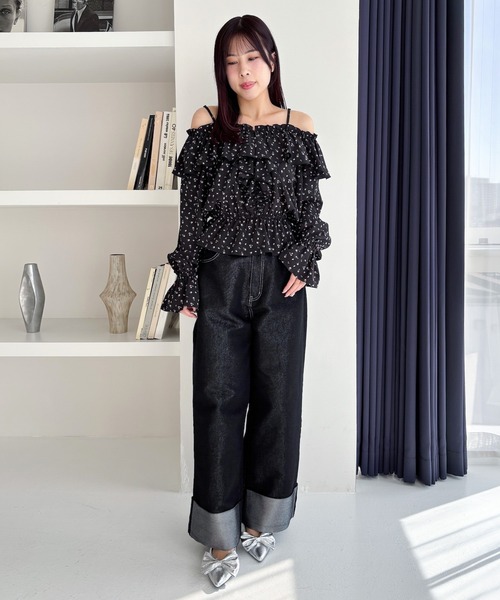 Heather(ヘザー)の「ロールアップデニムパンツ 321916(デニムパンツ・レディース・ブラック/ライトブルー・S/M)」の20枚目の写真
