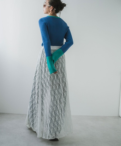 bohmal(ボマール)の「レースロングスカート(スカート・レディース・ブラック/ホワイト・FREE)」の9枚目の写真