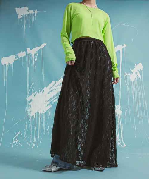 bohmal(ボマール)の「レースロングスカート(スカート・レディース・ブラック/ホワイト・FREE)」の19枚目の写真