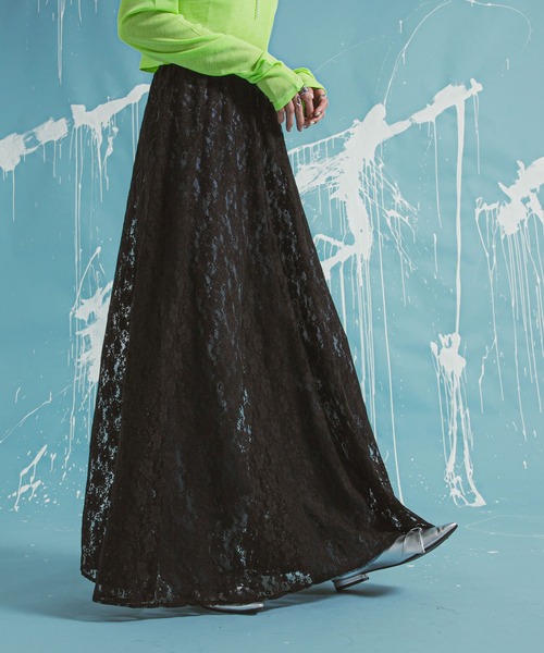 bohmal(ボマール)の「レースロングスカート(スカート・レディース・ブラック/ホワイト・FREE)」の20枚目の写真