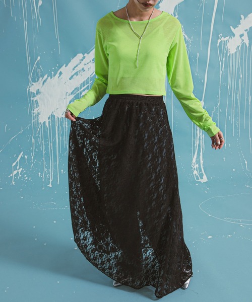 bohmal(ボマール)の「レースロングスカート(スカート・レディース・ブラック/ホワイト・FREE)」の22枚目の写真