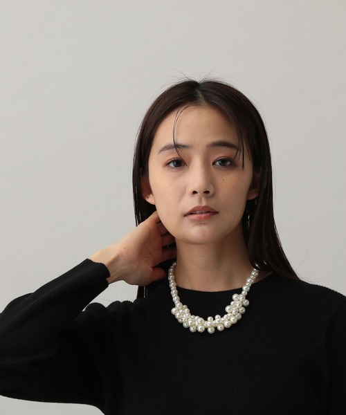 GLOBAL WORK（グローバルワーク）の「MATINEE LINE/ボリュームボールネックレス/288834（ネックレス・レディース・シルバー/ゴールド・FREE）」の13枚目の写真