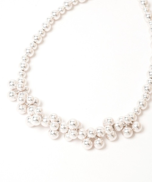 GLOBAL WORK（グローバルワーク）の「MATINEE LINE/ボリュームボールネックレス/288834（ネックレス・レディース・シルバー/ゴールド・FREE）」の8枚目の写真