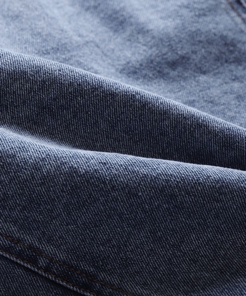 ZIP FIVE（ジップファイブ）の「【ZIP FIVE】 ビッグシルエット ケミカル / ネイビー デニム Gジャン / デニムジャケット（デニムジャケット・メンズ・ブラック/ネイビー/ブルー・FREE）」の9枚目の写真