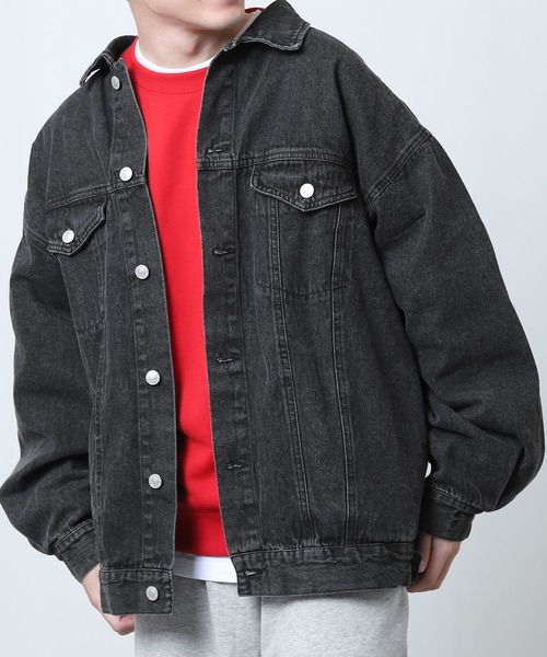 ZIP FIVE（ジップファイブ）の「【ZIP FIVE】 ビッグシルエット ケミカル / ネイビー デニム Gジャン / デニムジャケット（デニムジャケット・メンズ・ブラック/ネイビー/ブルー・FREE）」の19枚目の写真