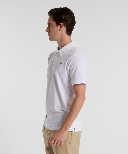 NEW BALANCE（ニューバランス）の「ピケポロシャツ（ポロシャツ・メンズ・ホワイト/ライトグレー/ブラック・XX-LARGE/X-LARGE/LARGE/MEDIUM/SMALL）」の16枚目の写真