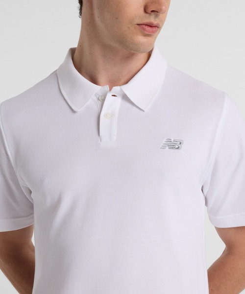 NEW BALANCE（ニューバランス）の「ピケポロシャツ（ポロシャツ・メンズ・ホワイト/ライトグレー/ブラック・XX-LARGE/X-LARGE/LARGE/MEDIUM/SMALL）」の18枚目の写真