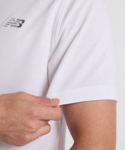 NEW BALANCE（ニューバランス）の「ピケポロシャツ（ポロシャツ・メンズ・ホワイト/ライトグレー/ブラック・XX-LARGE/X-LARGE/LARGE/MEDIUM/SMALL）」の19枚目の写真