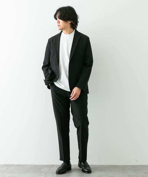新品　iCB Exclusive Tailoring スーツ　ジャケット　パンツ iCB パンツスーツ セットアップ チャコールグレー ストライプ