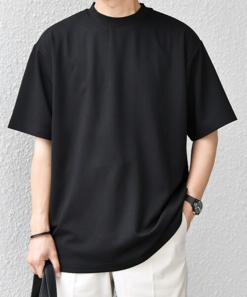 SHIPS any(シップス エニィ)の「SHIPS any: デザイン リブ ハイゲージ ポンチ クルーネック Tシャツ◇(Tシャツ/カットソー・メンズ・ダークグレー/ベージュ/ネイビー/ホワイト/ブラック/チャコールグレー・X-LARGE/LARGE/MEDIUM/SMALL)」の19枚目の写真