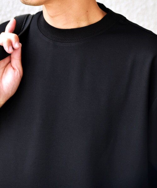 SHIPS any(シップス エニィ)の「SHIPS any: デザイン リブ ハイゲージ ポンチ クルーネック Tシャツ◇(Tシャツ/カットソー・メンズ・ダークグレー/ベージュ/ネイビー/ホワイト/ブラック/チャコールグレー・X-LARGE/LARGE/MEDIUM/SMALL)」の22枚目の写真