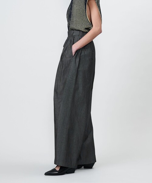 セール】＜ASTRAET＞タックアップ ワイドテーパードパンツ