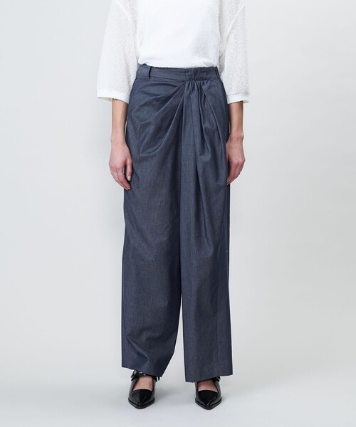 セール】＜ASTRAET＞タックアップ ワイドテーパードパンツ