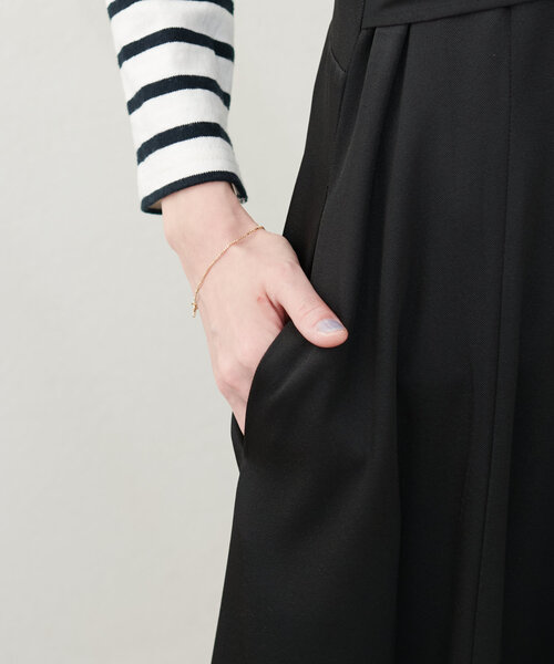 natural couture（ナチュラルクチュール）の「osonoアシメカシュクールリボンキャミワンピース（ワンピース・レディース・アイボリー/ブルー/モカ/ブラック・LARGE/MEDIUM）」の9枚目の写真