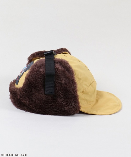 SPINNS（スピンズ）の「『どうぶつーズ』アビエーターキャップ（キャップ・レディース・ベージュ/ブラック・ONESIZE）」の14枚目の写真