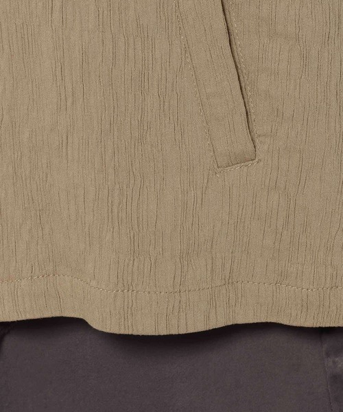 mysty woman(ミスティウーマン)の「ヨウリュウシャツジャケット 328294(テーラードジャケット・レディース・アイボリー/ダークベージュ/ブラック・FREE)」の16枚目の写真