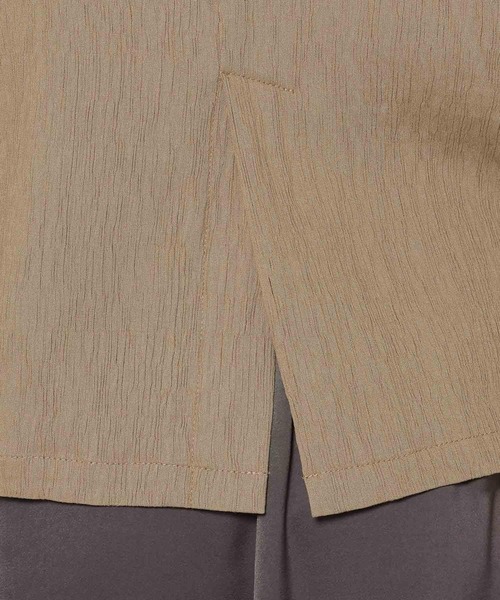 mysty woman(ミスティウーマン)の「ヨウリュウシャツジャケット 328294(テーラードジャケット・レディース・アイボリー/ダークベージュ/ブラック・FREE)」の18枚目の写真