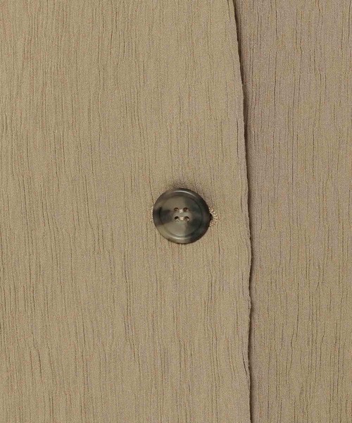 mysty woman(ミスティウーマン)の「ヨウリュウシャツジャケット 328294(テーラードジャケット・レディース・アイボリー/ダークベージュ/ブラック・FREE)」の21枚目の写真