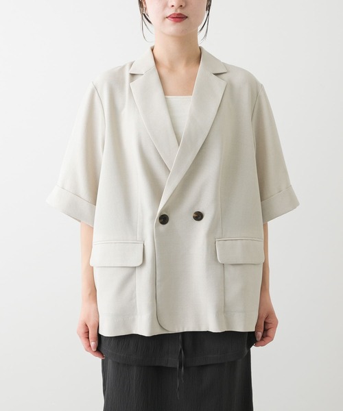 URBAN　RESEARCH　ジャケット UR TECH DRYLUXE』リネンライクジャケット（テーラード