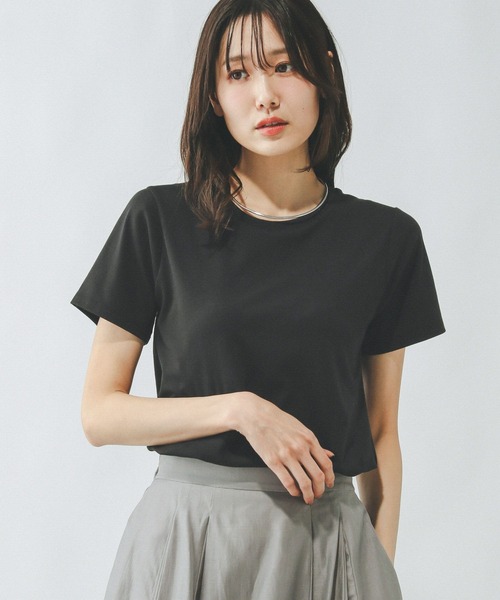 GLOBAL WORK(グローバルワーク)の「Fffit エフィット/やわらかストレッチクルーネックT/291133(Tシャツ/カットソー・レディース・グリーン系その他2/オフホワイト/ブラウン系その他6/ブラック・X-SMALL/MEDIUM/LARGE/SMALL)」の16枚目の写真