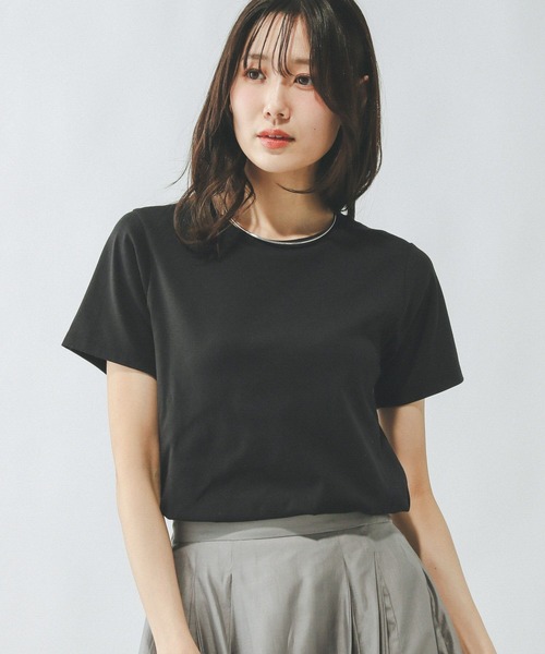 GLOBAL WORK(グローバルワーク)の「Fffit エフィット/やわらかストレッチクルーネックT/291133(Tシャツ/カットソー・レディース・グリーン系その他2/オフホワイト/ブラウン系その他6/ブラック・X-SMALL/MEDIUM/LARGE/SMALL)」の18枚目の写真