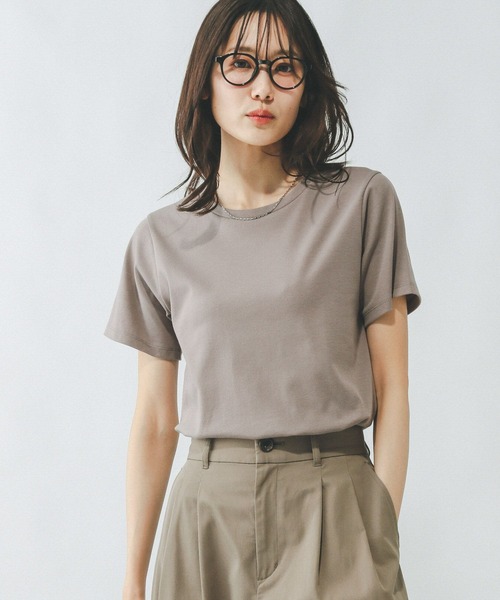 GLOBAL WORK(グローバルワーク)の「Fffit エフィット/やわらかストレッチクルーネックT/291133(Tシャツ/カットソー・レディース・グリーン系その他2/オフホワイト/ブラウン系その他6/ブラック・X-SMALL/MEDIUM/LARGE/SMALL)」の19枚目の写真