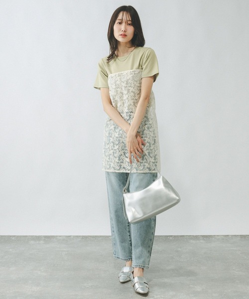 GLOBAL WORK(グローバルワーク)の「Fffit エフィット/やわらかストレッチクルーネックT/291133(Tシャツ/カットソー・レディース・グリーン系その他2/オフホワイト/ブラウン系その他6/ブラック・X-SMALL/MEDIUM/LARGE/SMALL)」の20枚目の写真