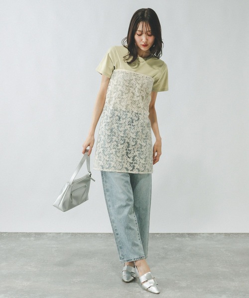 GLOBAL WORK(グローバルワーク)の「Fffit エフィット/やわらかストレッチクルーネックT/291133(Tシャツ/カットソー・レディース・グリーン系その他2/オフホワイト/ブラウン系その他6/ブラック・X-SMALL/MEDIUM/LARGE/SMALL)」の21枚目の写真