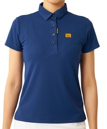 LOUDMOUTH/ラウドマウス ゴルフウェア ブランド ロゴ マットカノコ ハーフボタン 半袖 シャツ ポロシャツ 吸汗速乾 UV