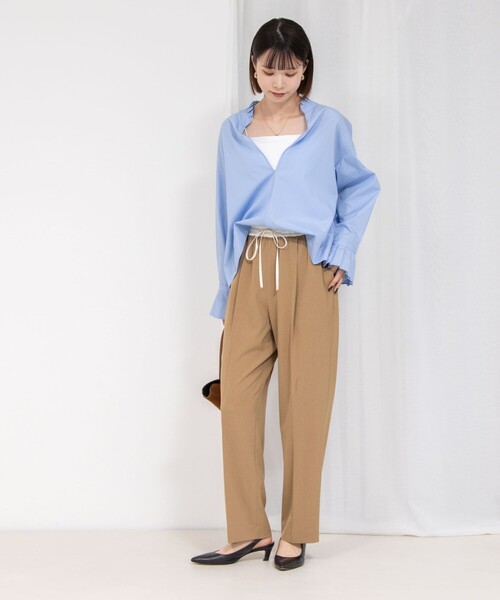 NOLLEY’S(ノーリーズ)の「ウォッシャブルウエスト配色イージーパンツ(その他パンツ・レディース・ブラック/キャメル/ライトグレー・36/38/40)」の13枚目の写真