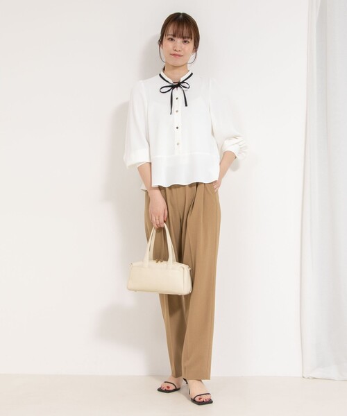 NOLLEY’S(ノーリーズ)の「ウォッシャブルウエスト配色イージーパンツ(その他パンツ・レディース・ブラック/キャメル/ライトグレー・36/38/40)」の15枚目の写真