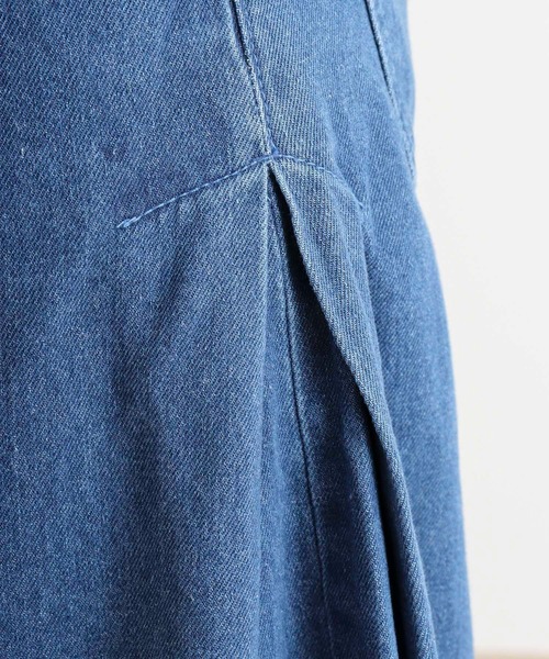 atONE（アットワン）の「デニムバギーパンツ（デニムパンツ・レディース・ネイビー/ブルー・3L/LL/L/M/4L）」の9枚目の写真