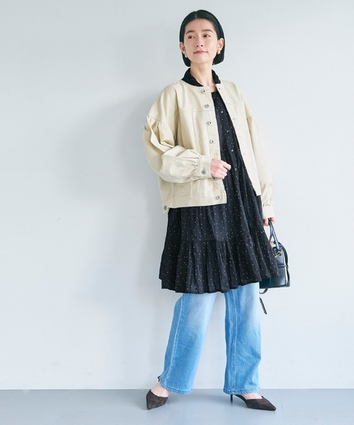 coca(coca)(コカ)の「【WEB限定セール】ティアードチュニック(シャツ/ブラウス・レディース・ホワイト/ドット・S/L/M)」の13枚目の写真