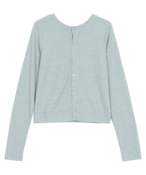 KOBE LETTUCE（コウベレタス）の「前後2wayシアーリブカットソーカーディガン（カーディガン/ボレロ・レディース・ホワイト/ピンク/イエロー/ブラック/ブルー・M）」の16枚目の写真