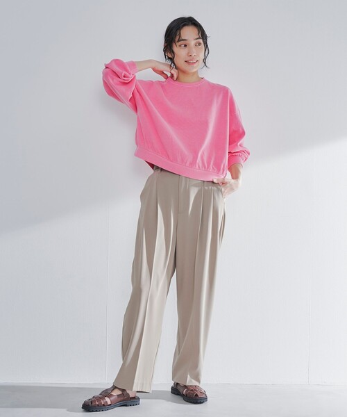 STAR&STRIPE(スターアンドストライプ)の「STAR&STRIPE(スターアンドストライプ)ボリュームスリーブ スウェット(Tシャツ/カットソー・レディース・ブラウン/ピンク/ブラック/オフホワイト・FREE)」の7枚目の写真