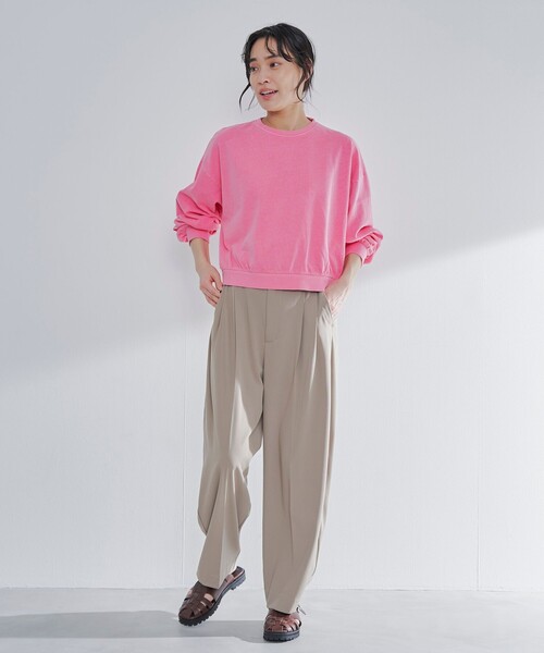 STAR&STRIPE(スターアンドストライプ)の「STAR&STRIPE(スターアンドストライプ)ボリュームスリーブ スウェット(Tシャツ/カットソー・レディース・ブラウン/ピンク/ブラック/オフホワイト・FREE)」の9枚目の写真