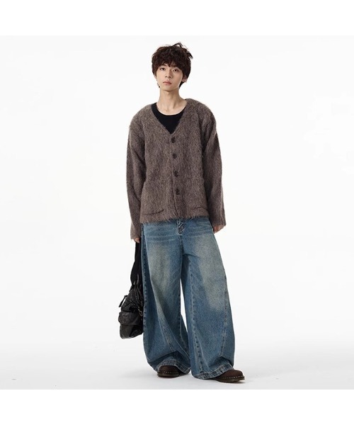 Sakka(サッカ)の「ワイドシルエット カーブデニムパンツ(デニムパンツ・レディース・ブルー・MEDIUM/LARGE/X-LARGE/SMALL)」の6枚目の写真