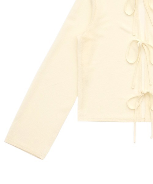 2WAYリボンスラブシアートップス（Tシャツ/カットソー）｜select MOCA